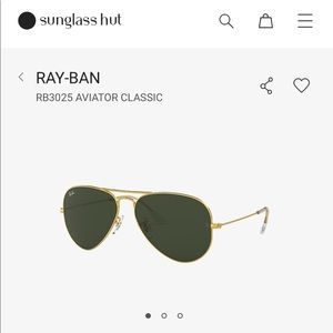 Authentic Ray Bans classic aviators!